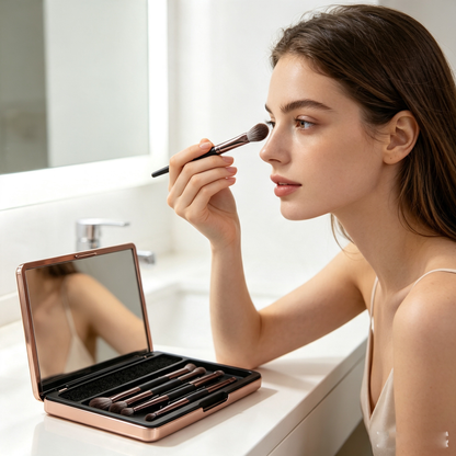 Eyeshadow Brush Set with Storage Case