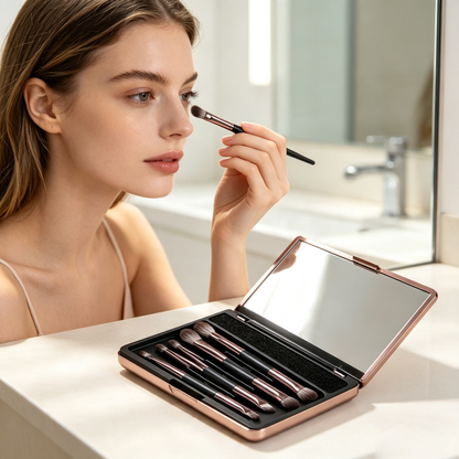 Eyeshadow Brush Set with Storage Case